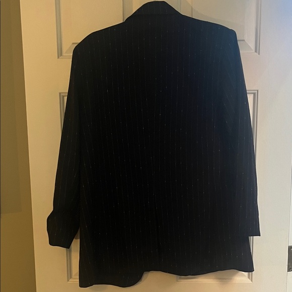 Steve Madden Navy Striped Blazer - Picture 2 of 4
